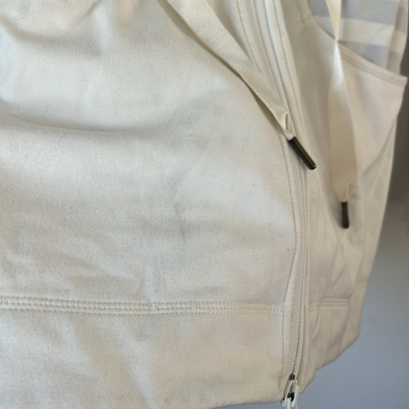 Lululemon Define Full Zip Jacket Women's Size 6 Cream Micro Stripe Athletic 🕶️ - Picture 4 of 9